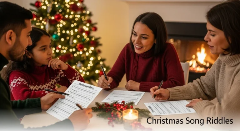 christmas song riddles worksheet