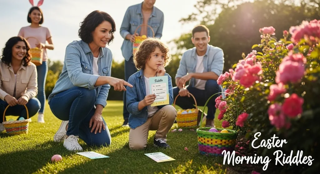 easter basket hiding riddles