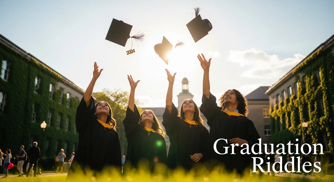 Cap and gown riddles