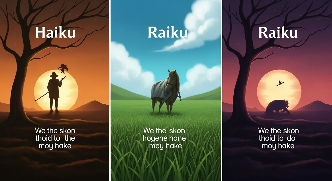 Landscape haiku riddles