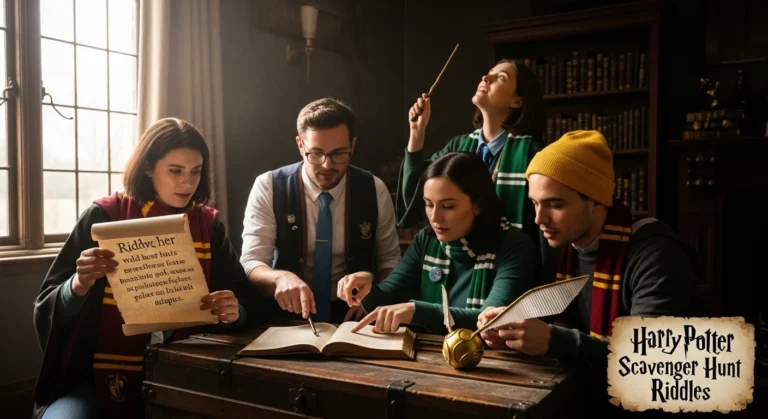 harry potter scavenger hunt riddles