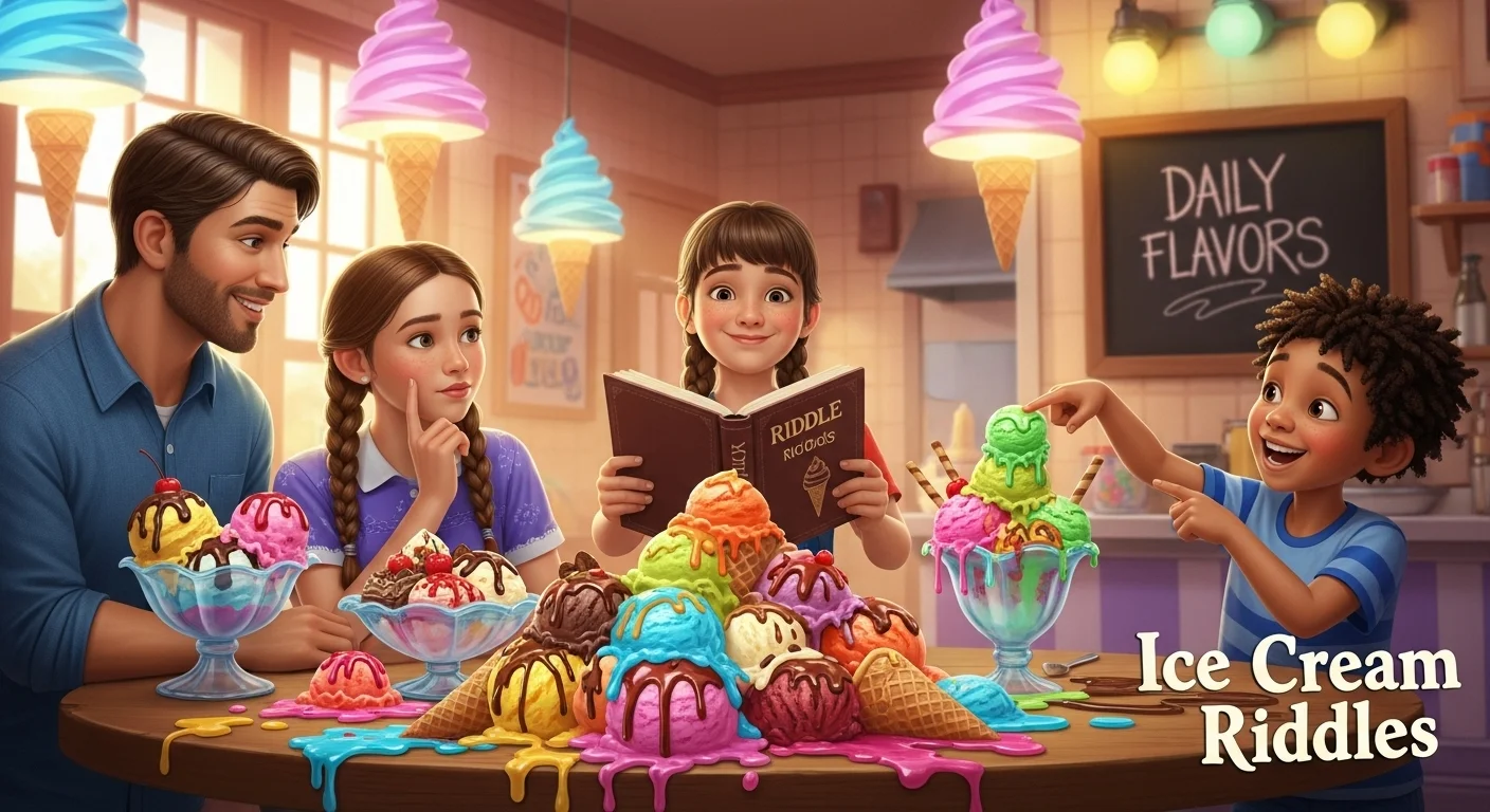 Topping and swirl riddles