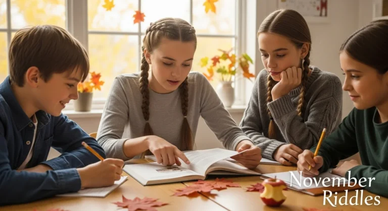 november riddles for students